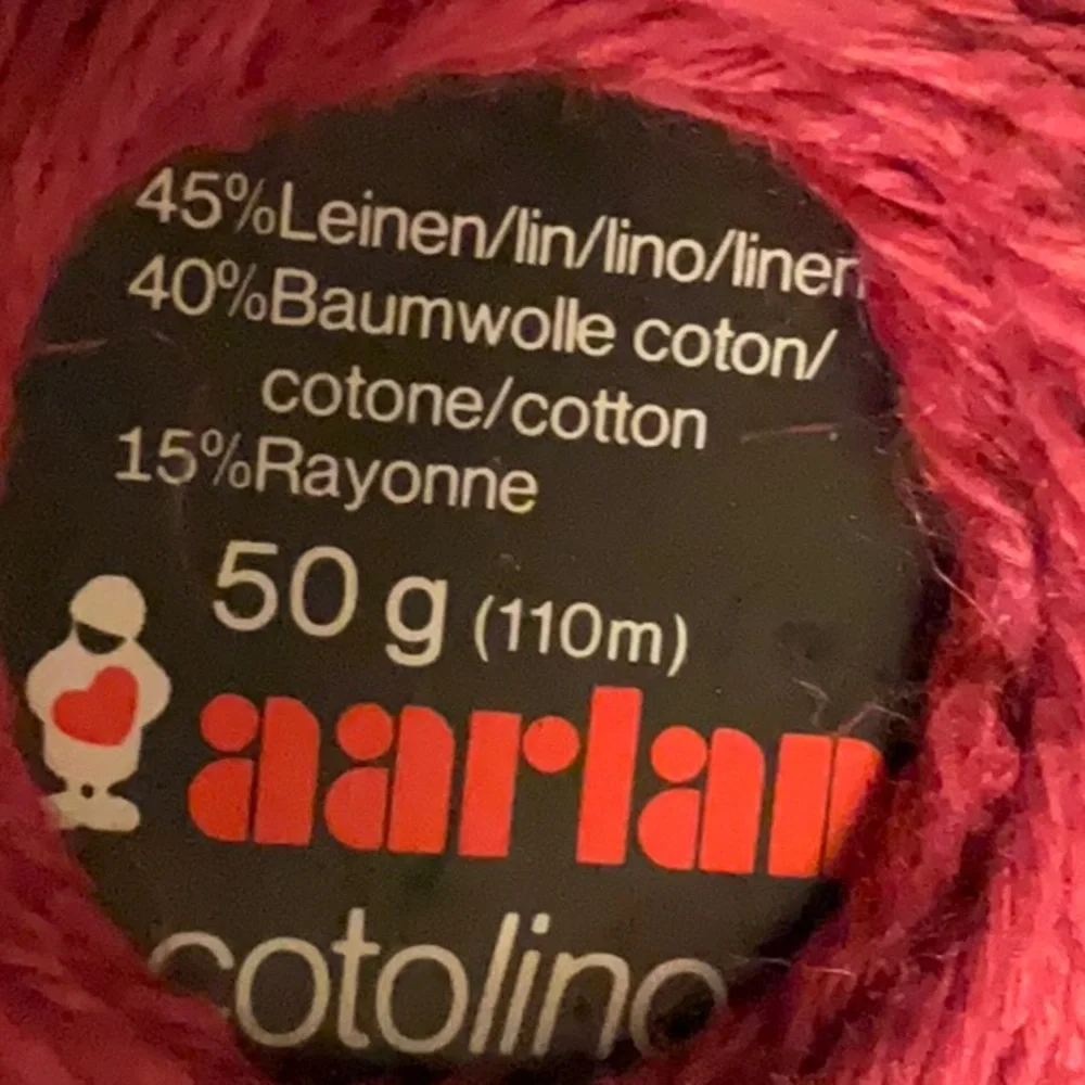 Aarlan Yarn Linen Cotton Rayon Blend Cotolino 50g Lot Of 6 - Picture 3 of 4